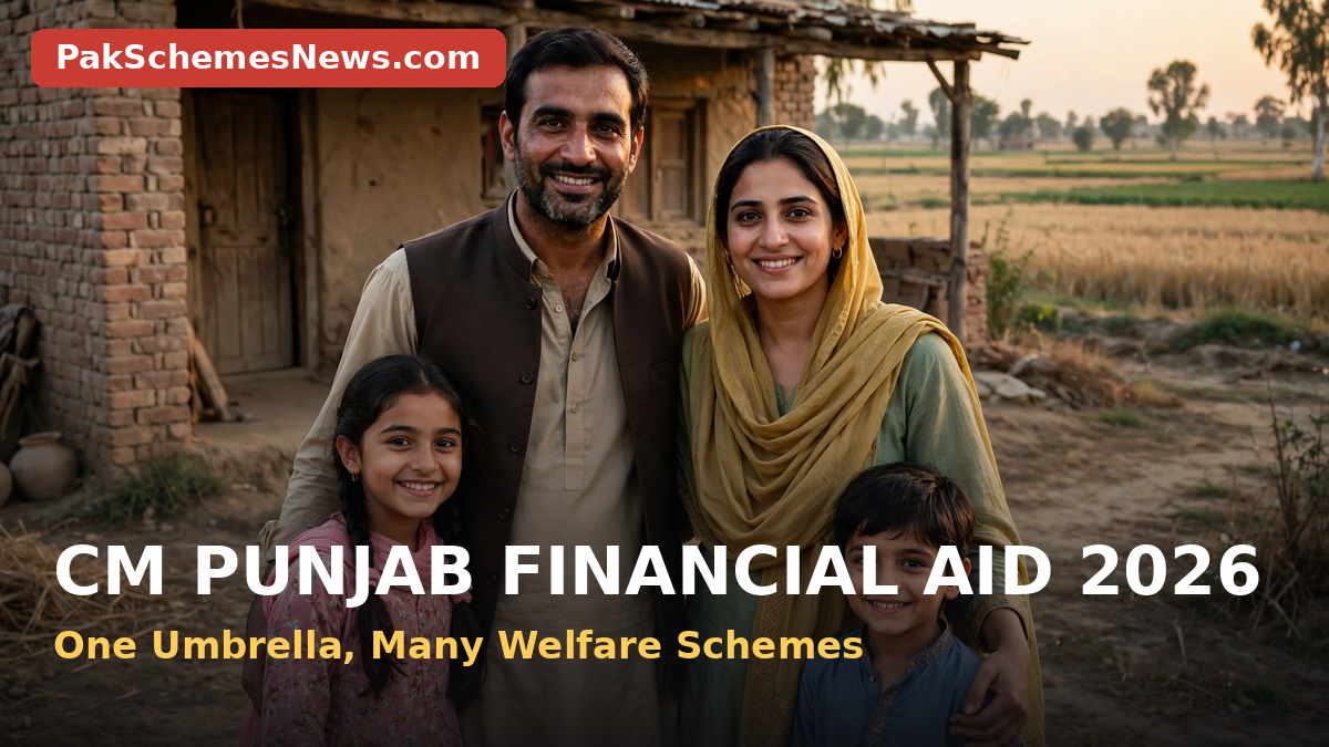 CM Punjab Financial Aid Program 2026 — welfare umbrella for Punjab families