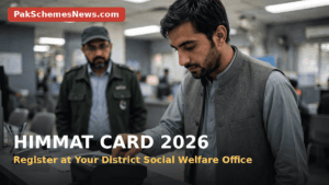 Himmat Card 2026 registration — biometric verification at district social welfare office