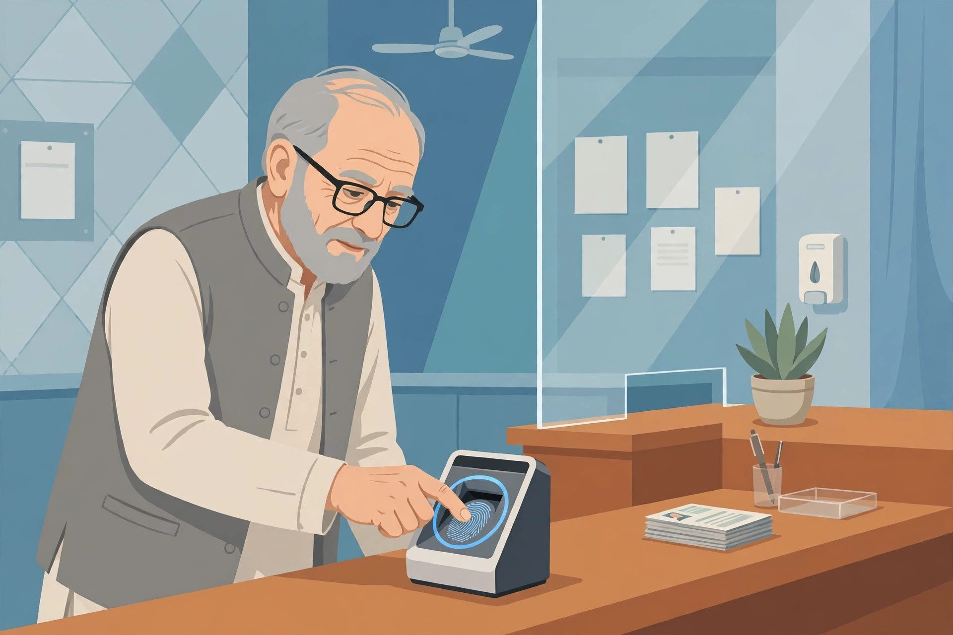 Elderly citizen registration process for Ba-Himmat Buzurg Program through PSPA and Dastak app