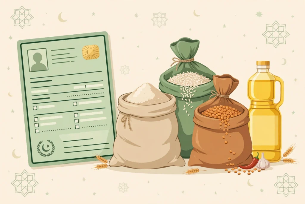 CM Punjab Ration Card 2026 with monthly grocery items